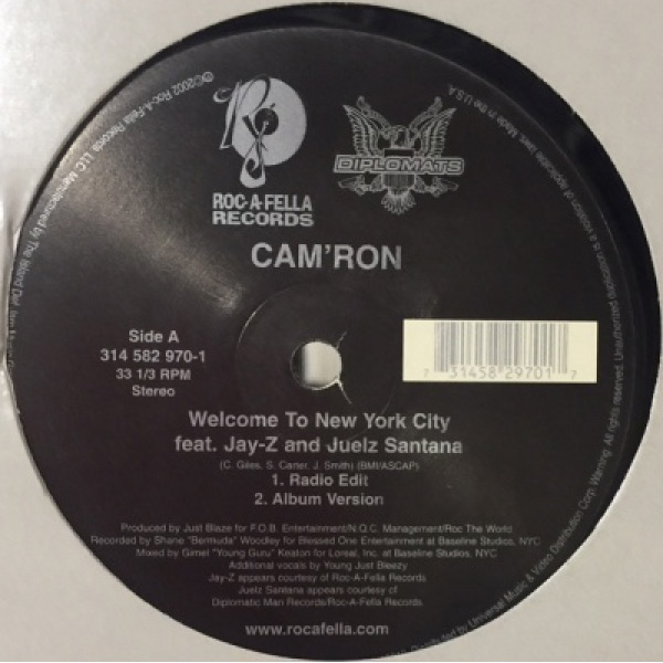 iڍ F yÁEUSEDzCAM'RON feat.Jay-Z and Juelz Santana (12) Welcome To New York City