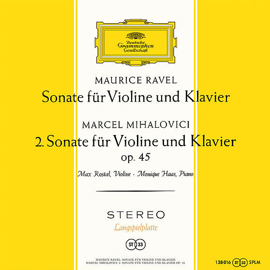 iڍ F ydlR[hZ[!60%OFF!zMax Rostal(vn)Monique(p) (33rpm 180g LP Stereo)Ravel:Sonata for Violin and Piano/Mihalovici:Sonata for Violin and Piano No.2