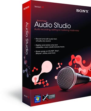 iڍ F SONY/I[fBIg`ҏW\tg/Sound Forge Audio Studio 10