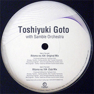 iڍ F TOSHIYUKI GOTO WITH SAMBLE ORCHESTRA(12) RITTMO NO 104