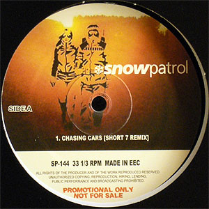 iڍ F SNOW PATROL(12) CHASING CARS (SHORT CLUB REMIX, FULL REMIX)