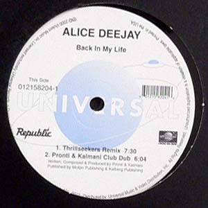 iڍ F yUSEDEÁzALICE DEEJAY (12) BACK IN MY LIFE