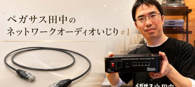 【ペガサス田中のネットワークオーディオいじり #01】細っ！1m 8,800円！？TOP WINGのLANケーブル「Ultra Slim Link」を聴いたら想像以上に本格的だった！