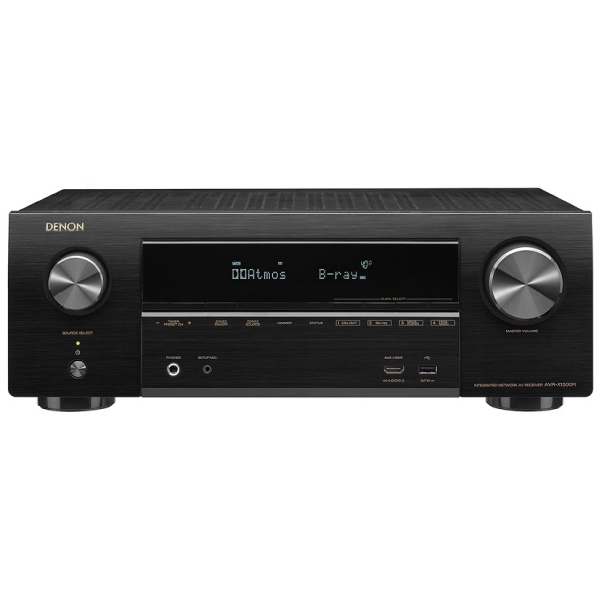 3D video support 80W per channel Denon AVR-X1500H Receiver HDR10 4K Ultra HD Video Discontinued by Manufacturer 7.2 Channel Home Theater Dolby Surround Sound | 