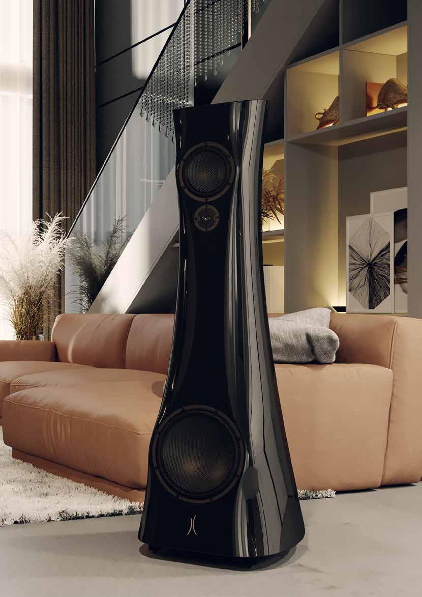 Estelon X Diamond Mk II Black Gloss リビングルーム設置イメージ