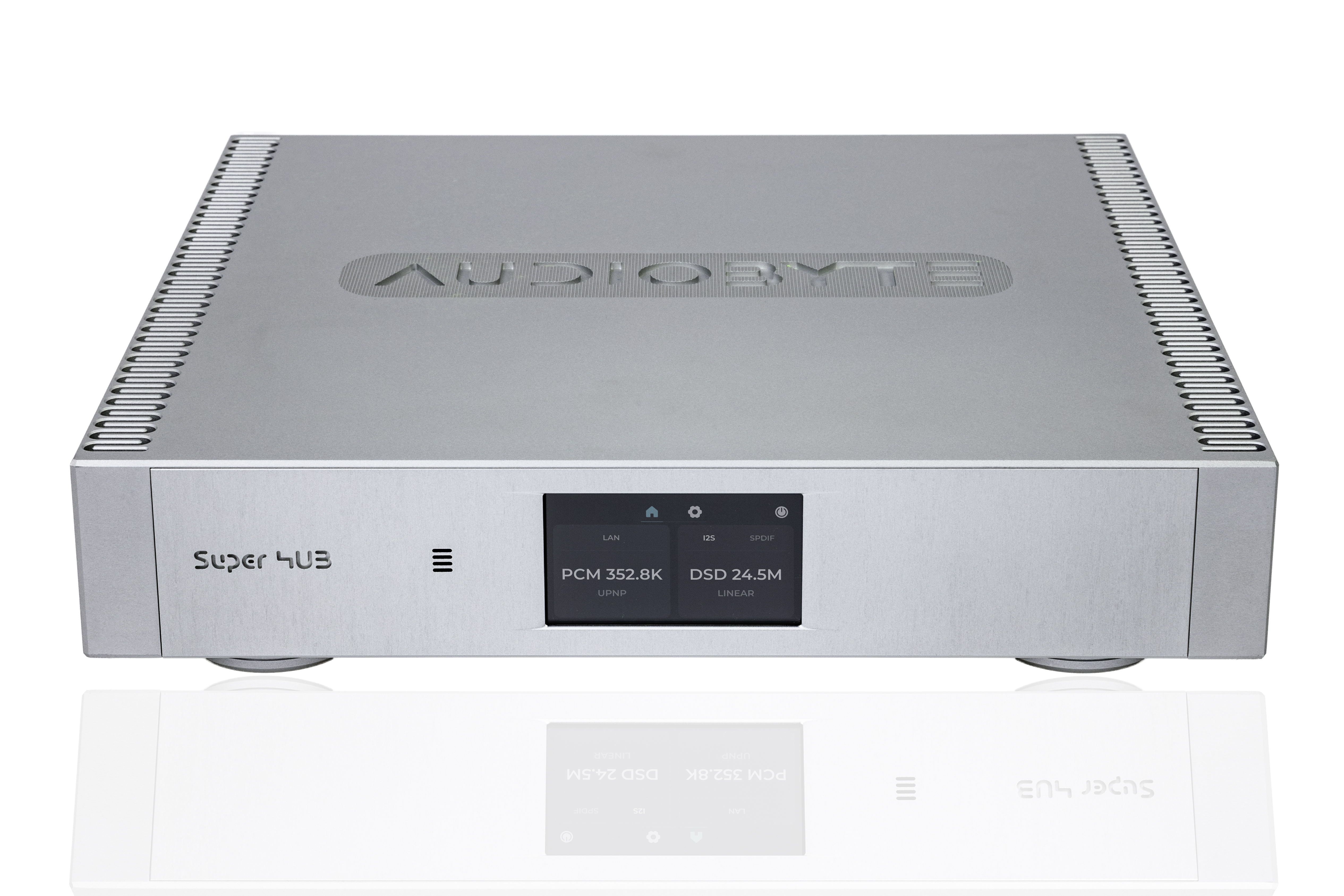 Audiobyte Super HUB シルバー フロント