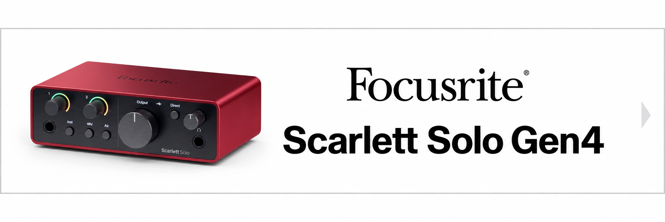 Focusrite Scarlett Solo Gen4