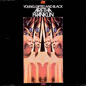 iڍ F ARETHA FRANKLIN@(ATEtN)@(LP)@^CgFYOUNG GIFTED AND BLACK