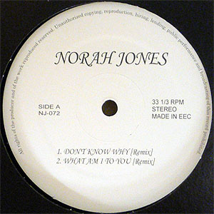 iڍ F NORAH JONES(12) DON'T KNOW WHY (2006 REMIX)