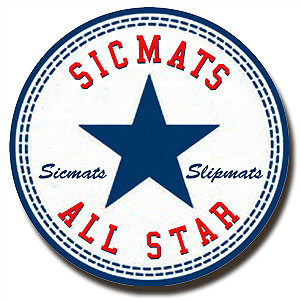 商品詳細 ： SICMATS/スリップマット/柄名ALL STAR(2枚入)