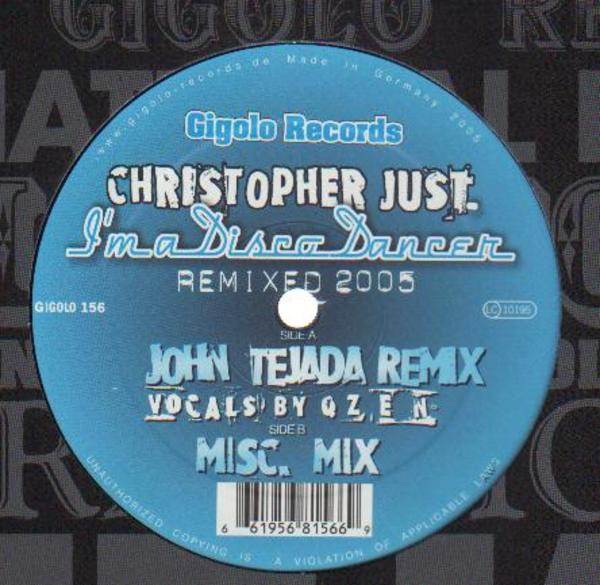 iڍ F yÁEUSEDzCHRISTOPHER JUST(12) I'M A DISCO DANCER REMIXED 2005yTECHNOz