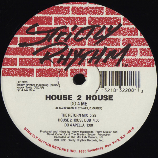 中古・USED】HOUSE 2 HOUSE(12) I REALLY DO【HOUSE】 -DJ機材アナログ