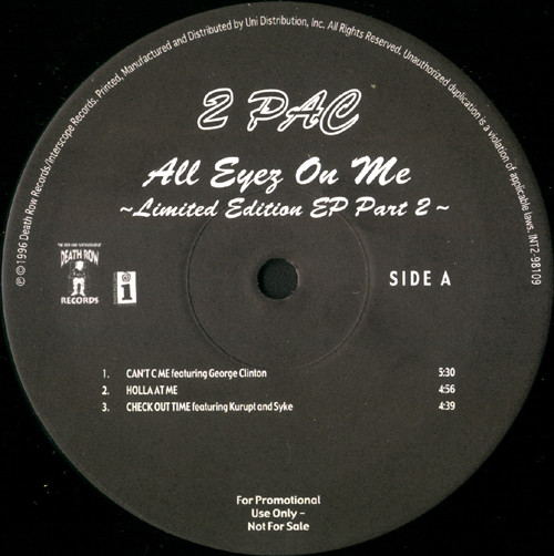 iڍ F yÁEUSEDz2PAC(12) ALL EYEZ ON ME - LIMITED EDITION EP PART 2yHIPHOPz