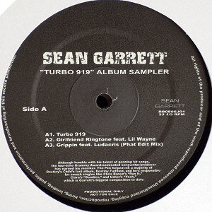 商品詳細 ： SEAN GARRETT(12) TURBO 919 ALBUM SAMPLER