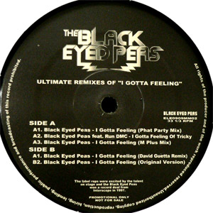 BLACK EYED PEAS(12) ULTIMATE REMIXES OF I GOTTA FEELING -DJ機材 