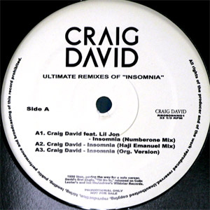 iڍ F CRAIG DAVID(12) ULTIMATE REMIXES OF INSOMNIA