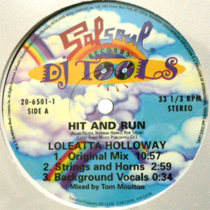 iڍ F LOLEATTA HOLLOWAY(12) HIT AND RUN (DJ TOOLS)