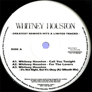 WHITNEY HOUSTON(12) GREATEST REMIXES HITS & LIMITED TRACKS -DJ機材