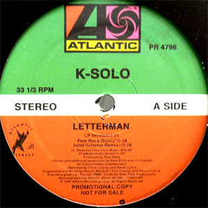 商品詳細 ： K-SOLO(12) LETTERMAN