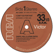 商品詳細 ： DARYL HALL & JOHN OATES(12) I CAN'T GO FOR THAT
