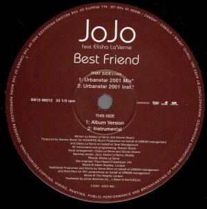 iڍ F yUSEDEÁzJOJO (15) FEAT. ELISHA LA'VERNE(LP)BEST FRIEND