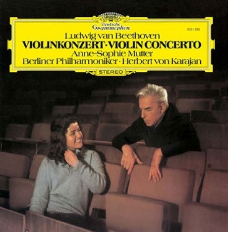 iڍ F yUSEDEÁzLUDWIG VAN BEETHOVEN/ANNE-SOPHIE MUTTER,BERLINER PHIHARMONIKER,HERBERT VON KARAJAN(LP)VIOLINKONZERT