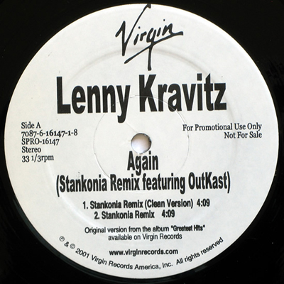 iڍ F yÁEUSEDzLENNY KRAVITZ(12inch) AGAIN(STANKONIA REMIX FEATURING OUKAST)