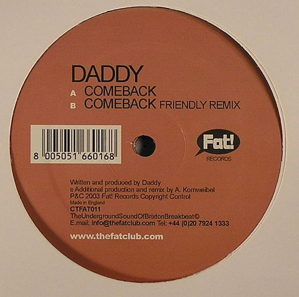 iڍ F yÁEUSEDzDADDY (12inch) COME BACK