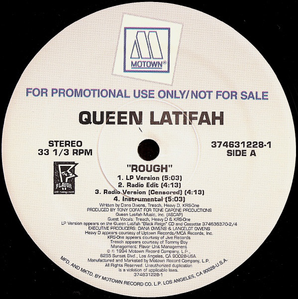 商品詳細 ： 【中古・USED】QUEEN LATIFAH (12inch)ROUGH