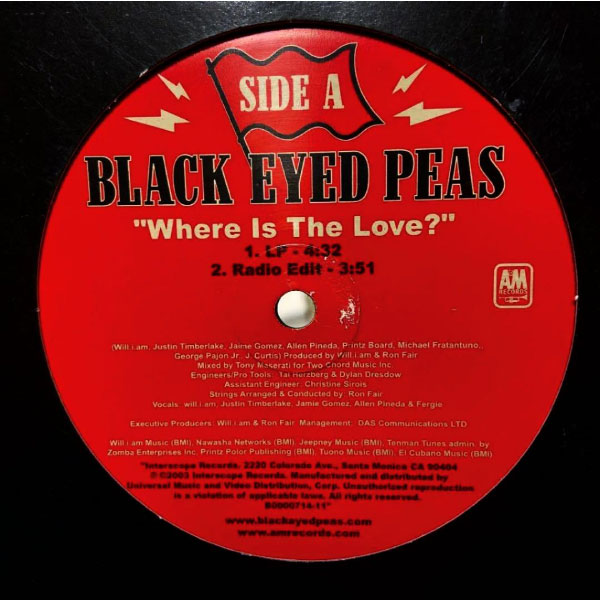 iڍ F yÁEUSEDzThe Black Eyed Peas (12) Where Is The Love?