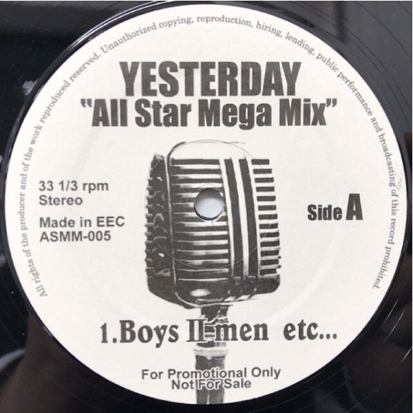 iڍ F yÁEUSEDzYESTERDAY ALL STAR MEGA MIX(12) BOY'S UMEN etc. / ALL STAR MEGA MIX PT.1 / ALL STAR MEGA MIX PT.2