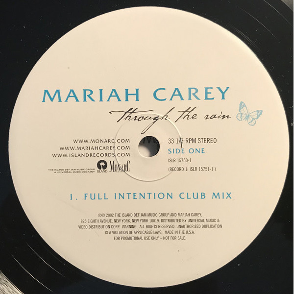 iڍ F yÁEUSEDzMariah Carey (12) Through The Rain (Remixes) 