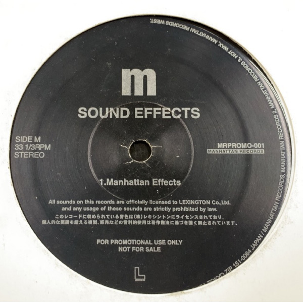 iڍ F yÁEUSEDzSOUND EFFECTS (12) Manhattan Effects 