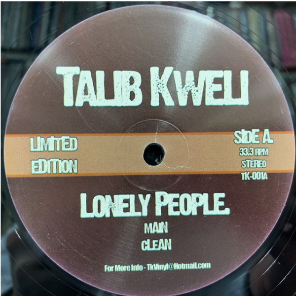 iڍ F yÁEUSEDzTALIB KWELI (12) LONELY PEOPLE 