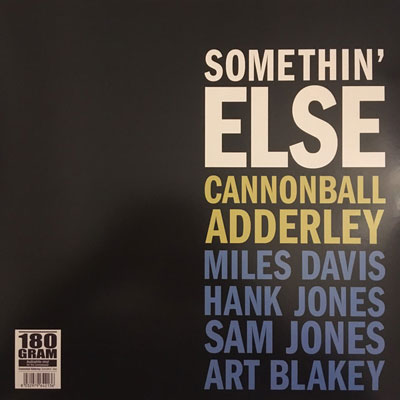 iڍ F CANNONBALL ADDERLEY (LP/180gdʔ) SOMETHIN' ELSE