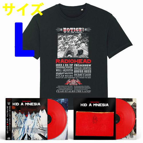 iڍ F RADIOHEAD(3LP+T SHIRT/size L) KID A MNESIAy背bhEJ[oCiz