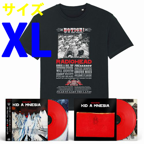 iڍ F RADIOHEAD(3LP+T SHIRT/size XL) KID A MNESIAy背bhEJ[oCiz