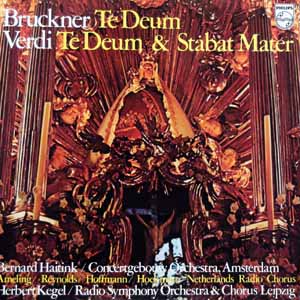 Used 中古 ベルナルト ハイティンク指揮 アムステルダム コンセルトヘボウ管弦楽団 他 Lp ブルックナー テ デウム ヴェルディ テ デウム スターバト マーテル Dj機材アナログレコード専門店otairecord
