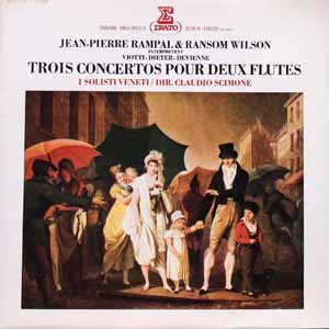 【USED・中古】クラウディオ・シモーネ指揮 イ・ソリスティ・ヴェネティ (LP) ヴィオッティ 2本のフルートのための協奏曲 イ長調