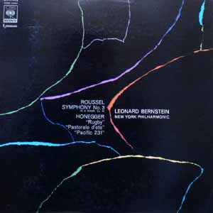 商品詳細 ： 【USED・中古】レナード・バーンスタイン指揮 ニューヨーク・フィルハーモニック交響楽団 (LP) ルーセル 交響曲 第3番 ト短調 / オネゲル ラクビー