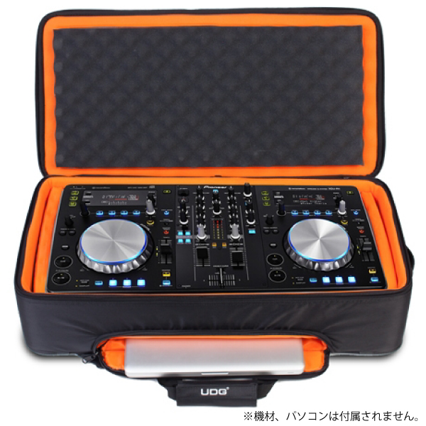 商品詳細 ： 【大型機種の運搬に便利！】機材バッグ/U9104BL・OR (Ultimate MIDI Controller Backpack Large Black/Orange) ★DDJ-FLX6, DDJ-SR2などに対応！
