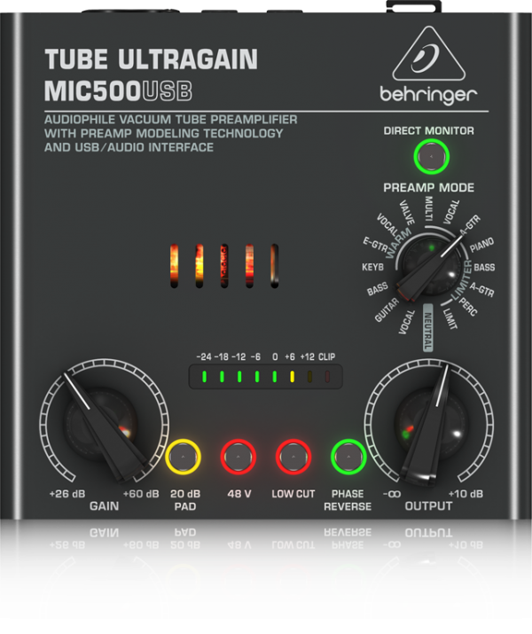 BEHRINGER(xK[) MIC500USB TUBE ULTRAGAIN