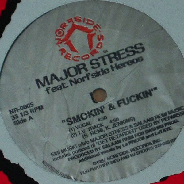 商品詳細 ： MAJOR STRESS(12)SMOKIN'&HUMPIN' FEAT.NORF SIDE HEREOS	