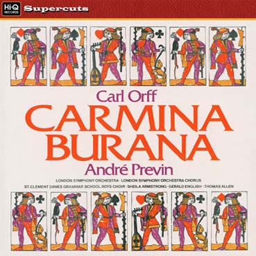 iڍ F ANDRE PREVIN & LSO@(AhEvB)@(180gdʔ)@^CgFCARL ORFF: CARMINA BURANA