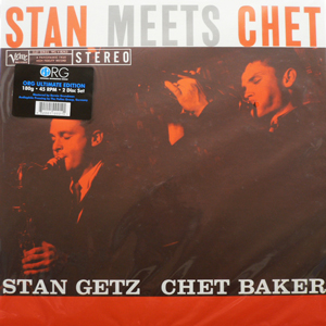 商品詳細 ： STAN GETZ / CHET BAKER　(スタン・ゲッツ / チェット・ベイカー)　(45回転LP2枚組 180g重量盤)　タイトル名：STAN MEETS CHET[LP-014-45]