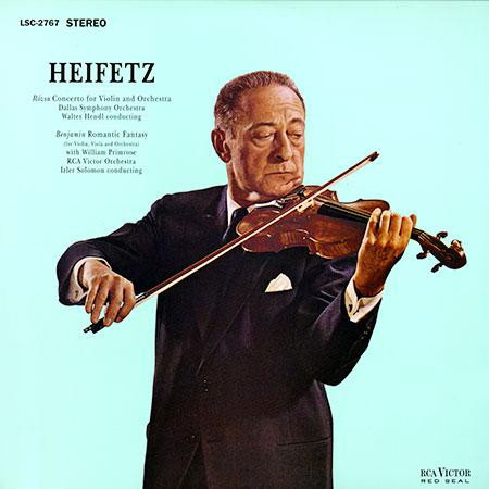 商品詳細 ： 【高音質仕様レコード超特価セール!枚数限定60%OFF!】Hendl/Heifetz/DSO/Solomon/RCASO(33rpm 200g LP Stereo)Rozsa: Violin Concerto/ Benjamin: Romantic Fantasy