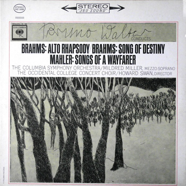 iڍ F ydlR[hZ[!60%OFF!zBruno Walter/Columbia Symphony Orchestra(33rpm 180g LP Stereo)Brahms:Alto Rhapsody/Song of Destiny/Mahker:Aong of A Wayfarer