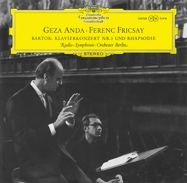 iڍ F ydlR[hZ[!60%OFF!zGeza Anda / Radio Synphonie Orchestra Berlin/Ferec Fricsay(33rpm 180g LP Stereo)Bartok:Piano Concerto No.1/Rapsody for Piano and Orchestra Op.1