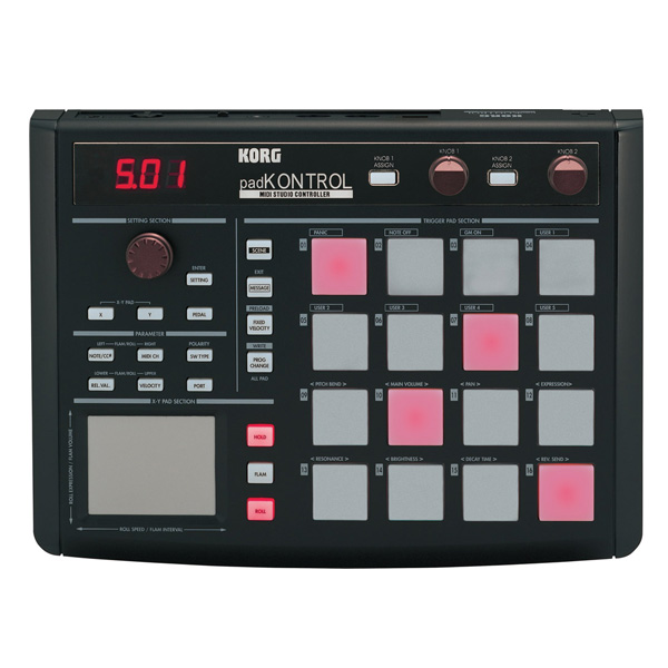 iڍ F KORG/MIDIRg[[/padKONTROL tunecore`PbgtI