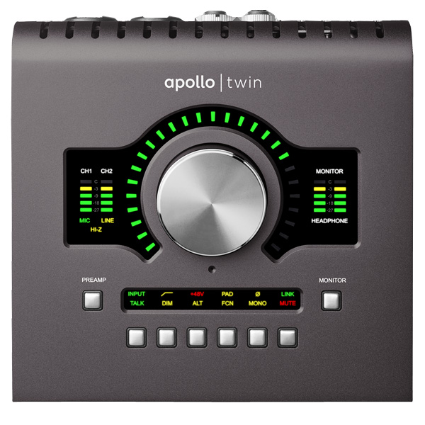 高品質オーディオインターフェイスUniversal Audioの APOLLO TWIN MKII